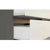 Kommode Top E Shop MALWA M6 120 cm, 6 Schubladen, anthrazitfarbener Rahmen, weiße Fronten