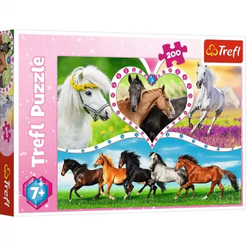 TREFL Puzzle 200 Teile – Katzenstreiche, 200 Teile, Karton