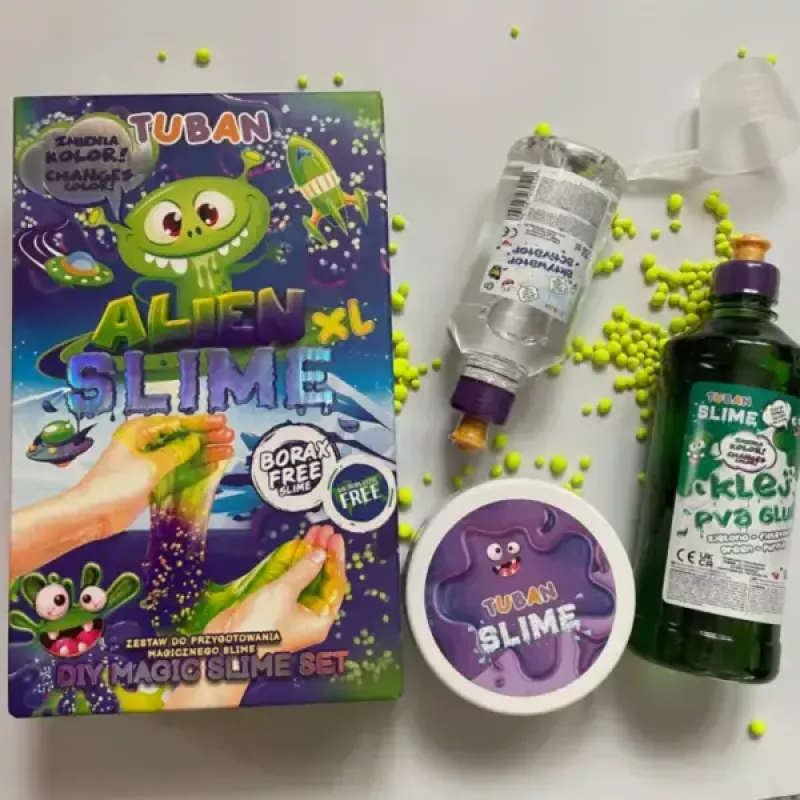 Kinder-Bastelset TUBAN DIY SLIME ALIEN XL, mehrfarbig, ab 6 Jahren