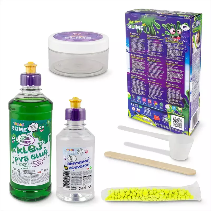 Kinder-Bastelset TUBAN DIY SLIME ALIEN XL, mehrfarbig, ab 6 Jahren