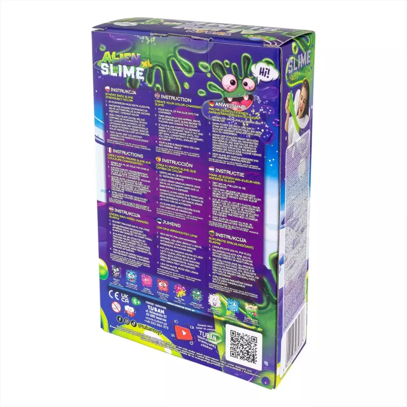 Kinder-Bastelset TUBAN DIY SLIME ALIEN XL, mehrfarbig, ab 6 Jahren