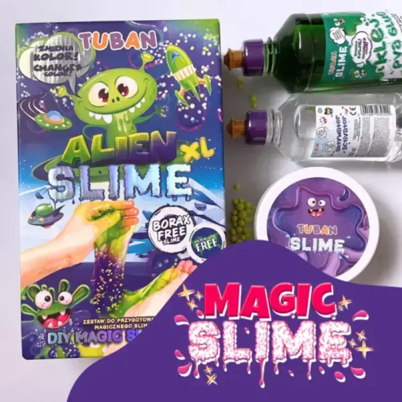 Kinder-Bastelset TUBAN DIY SLIME ALIEN XL, mehrfarbig, ab 6 Jahren