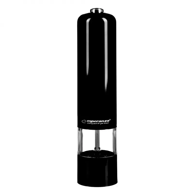 Elektrische Pfeffermühle ESPERANZA EKP001K — verstellbarer Mahlgrad, Keramikmahlwerk, LED-Licht, 230 mm, AA-Batterien