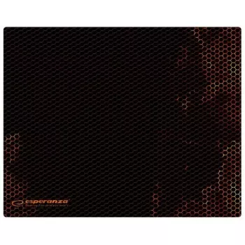 Mauspad ESPERANZA EGP101R — Gaming-Polyester, Größe S 250×200×2 mm, rutschfeste Basis, orange gemusterte Oberfläche