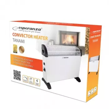 Elektrischer Konvektor-Heizlüfter ESPERANZA EHH008 — 2000 W, 3 Leistungsstufen, einstellbarer Thermostat, weiß