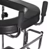 Rehabilitations-Hochgehwagen ActionMed B200AM — Stehhilfe mit Sitz, 4 Rädern, höhenverstellbar 100–125 cm, max. Belastung 120 kg, Rahmenbreite 65 cm