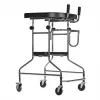 Rehabilitations-Hochgehwagen ActionMed B200AM — Stehhilfe mit Sitz, 4 Rädern, höhenverstellbar 100–125 cm, max. Belastung 120 kg, Rahmenbreite 65 cm