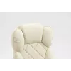 Drehstuhl ActiveJet YK7416 — ergonomischer Drehstuhl, beige Öko-Leder, Metallgestell, gepolsterte Rückenlehne, Fußstütze