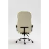 Drehstuhl ActiveJet YK7416 — ergonomischer Drehstuhl, beige Öko-Leder, Metallgestell, gepolsterte Rückenlehne, Fußstütze