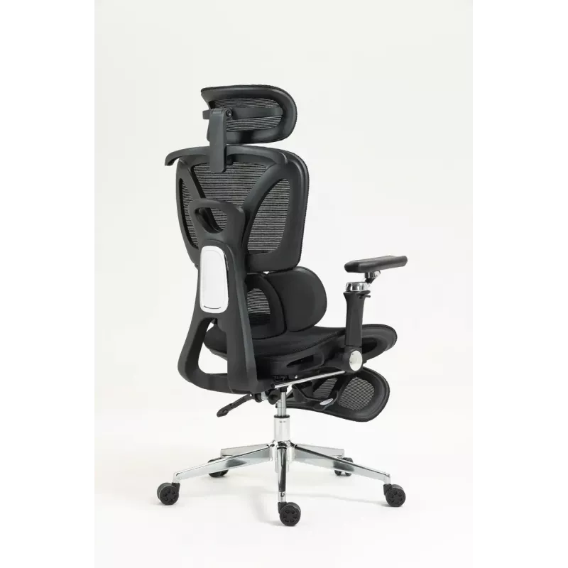 Ergonomischer Bürostuhl ActiveJet YK848 — Mesh-Sitz und Mesh-Rückenlehne, schwarz, Rückenlehne 50,5×57 cm, Sitzbreite 48,5 cm