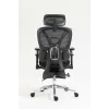 Ergonomischer Bürostuhl ActiveJet YK848 — Mesh-Sitz und Mesh-Rückenlehne, schwarz, Rückenlehne 50,5×57 cm, Sitzbreite 48,5 cm