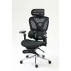 Ergonomischer Bürostuhl ActiveJet YK848 — Mesh-Sitz und Mesh-Rückenlehne, schwarz, Rückenlehne 50,5×57 cm, Sitzbreite 48,5 cm