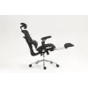 Ergonomischer Bürostuhl ActiveJet YK848 — Mesh-Sitz und Mesh-Rückenlehne, schwarz, Rückenlehne 50,5×57 cm, Sitzbreite 48,5 cm