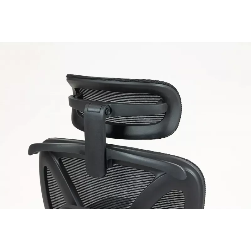Ergonomischer Bürostuhl ActiveJet YK848 — Mesh-Sitz und Mesh-Rückenlehne, schwarz, Rückenlehne 50,5×57 cm, Sitzbreite 48,5 cm