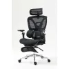 Ergonomischer Bürostuhl ActiveJet YK848 — Mesh-Sitz und Mesh-Rückenlehne, schwarz, Rückenlehne 50,5×57 cm, Sitzbreite 48,5 cm