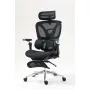 Ergonomischer Bürostuhl ActiveJet YK848 — Mesh-Sitz und Mesh-Rückenlehne, schwarz, Rückenlehne 50,5×57 cm, Sitzbreite 48,5 cm