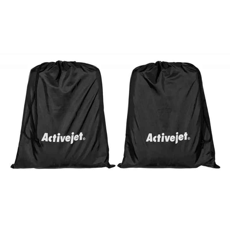 Lymphdrainage-Kompressionsmassagegerät für Beine ActiveJet ACM-PLUS-A1 S – batteriebetrieben 25 W, integrierte Batterie, 330×840×60 mm, Schwarz/Orange