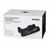 Lymphdrainage-Kompressionsmassagegerät für Beine ActiveJet ACM-PLUS-A1 S – batteriebetrieben 25 W, integrierte Batterie, 330×840×60 mm, Schwarz/Orange