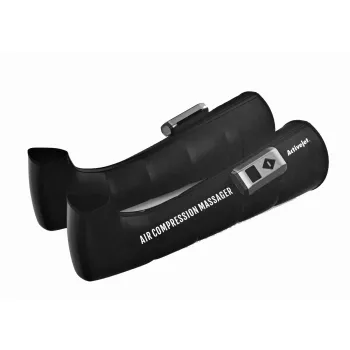 Lymphdrainage-Kompressionsmassagegerät für Beine ActiveJet ACM-PLUS-A1 S – batteriebetrieben 25 W, integrierte Batterie, 330×840×60 mm, Schwarz/Orange