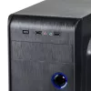 PC-Gehäuse Akyga AK939BL Midi Tower — ATX/Micro-ATX-Unterstützung, 3×3,5 Zoll + 3×2,5 Zoll Schächte, GPU bis zu 385 mm, USB 2.0