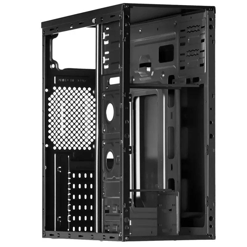PC-Gehäuse Akyga AK939BL Midi Tower — ATX/Micro-ATX-Unterstützung, 3×3,5 Zoll + 3×2,5 Zoll Schächte, GPU bis zu 385 mm, USB 2.0