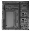 PC-Gehäuse Akyga AK939BL Midi Tower — ATX/Micro-ATX-Unterstützung, 3×3,5 Zoll + 3×2,5 Zoll Schächte, GPU bis zu 385 mm, USB 2.0