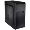 PC-Gehäuse Akyga AK939BL Midi Tower — ATX/Micro-ATX-Unterstützung, 3×3,5 Zoll + 3×2,5 Zoll Schächte, GPU bis zu 385 mm, USB 2.0