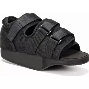 Postoperativer Schuh MDH Größe S Schwarz — schützende medizinische postoperative Schuhe, Synthetik-Obermaterial, EVA-Laufsohle