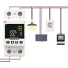 Einphasiger Energieverbrauchszähler QOLTEC 50981 DIN35 230V 50Hz