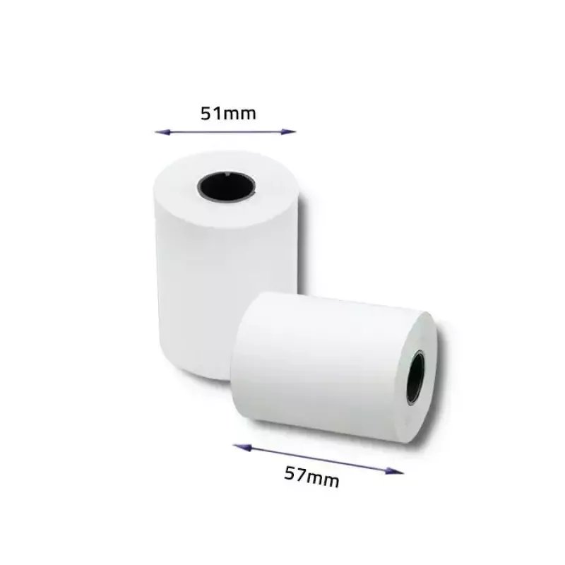 Thermo-Kassenrollen QOLTEC 57 x 30 mm 55 g/m² BPA-frei, Kern 17 mm, 10 Stück