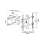 TV-Wandhalterung Cabletech LEC-UCH0205 für 37–70 Zoll Bildschirme, VESA 600x400, Traglast 60 kg, schwarz