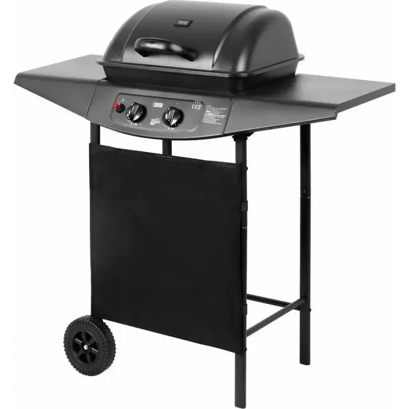 Gasgrill TEESA TSA0080 — 2 Brenner, tragbarer Outdoor-Grill