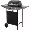 Gasgrill TEESA TSA0080 — 2 Brenner, tragbarer Outdoor-Grill