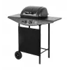 Gasgrill TEESA TSA0080 — 2 Brenner, tragbarer Outdoor-Grill