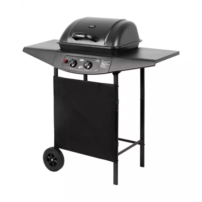 Gasgrill TEESA TSA0080 — 2 Brenner, tragbarer Outdoor-Grill