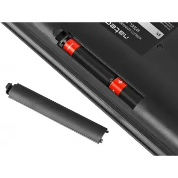 Kabelloses Tastatur-Maus-Set NATEC Stingray NZB-1440 — RF Wireless, Full-Size 108-Tasten QWERTY, US-Englisch, schwarz