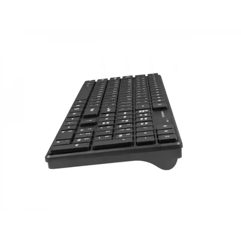 Kabelloses Tastatur-Maus-Set NATEC Stingray NZB-1440 — RF Wireless, Full-Size 108-Tasten QWERTY, US-Englisch, schwarz
