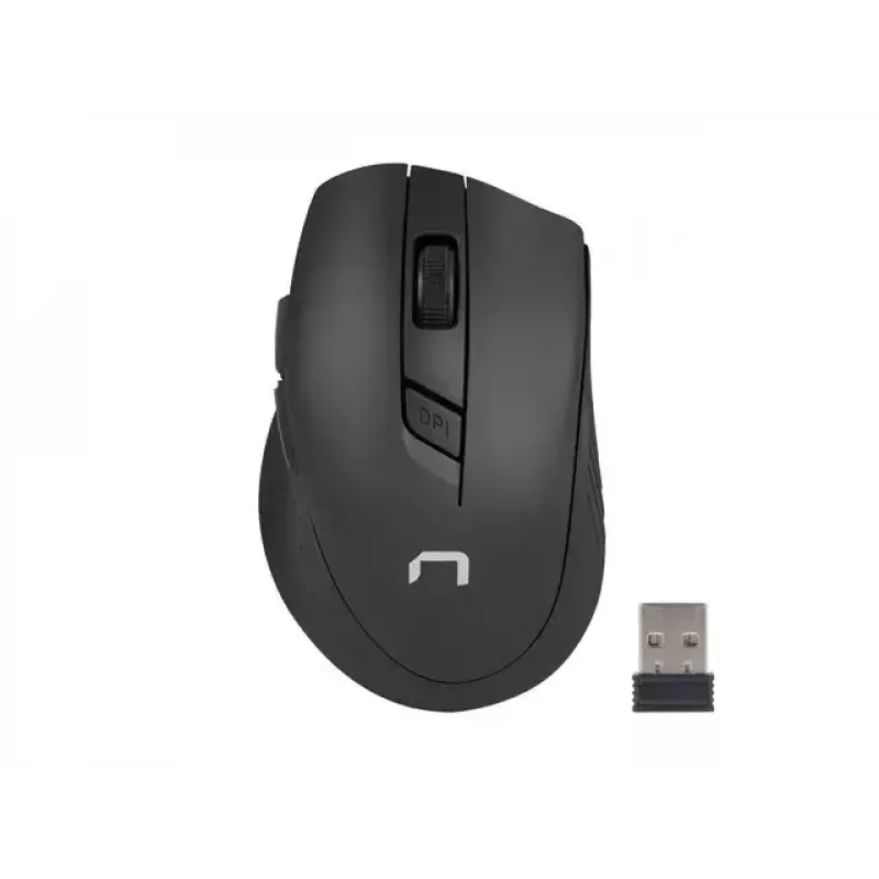 Kabelloses Tastatur-Maus-Set NATEC Stingray NZB-1440 — RF Wireless, Full-Size 108-Tasten QWERTY, US-Englisch, schwarz