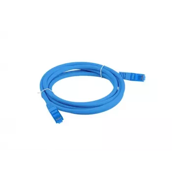 LANBERG Netzwerkkabel Cat6a RJ-45 auf RJ-45 S/FTP LSZH, 1 m, Blau