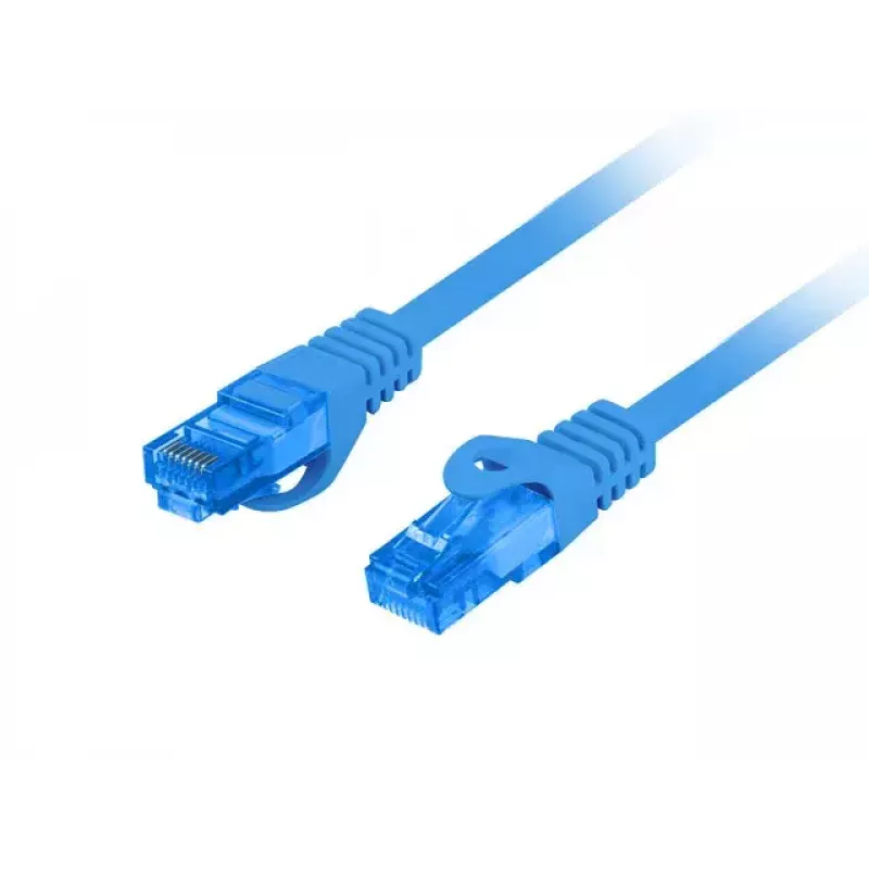 LANBERG Netzwerkkabel Cat6a RJ-45 auf RJ-45 S/FTP LSZH, 1 m, Blau