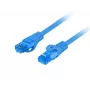 LANBERG Netzwerkkabel Cat6a RJ-45 auf RJ-45 S/FTP LSZH, 1 m, Blau