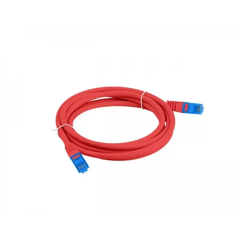 LANBERG RJ-45 Cat6a Patchkabel PCF6A-10CC-0100-R, 1 m, S/FTP, CCA, LSZH, rot