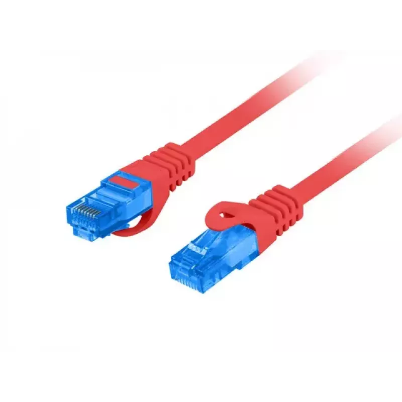 LANBERG RJ-45 Cat6a Patchkabel PCF6A-10CC-0100-R, 1 m, S/FTP, CCA, LSZH, rot