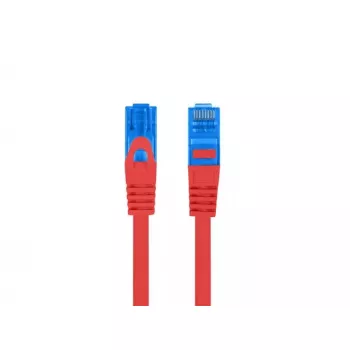 LANBERG RJ-45 Cat6a Patchkabel PCF6A-10CC-0100-R, 1 m, S/FTP, CCA, LSZH, rot
