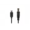 USB 2.0 Kabel LANBERG CA-USBA-13CC-0030-BK — USB B auf USB C, 3 m, schwarz