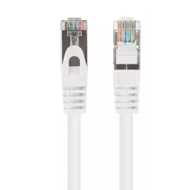 Ethernet-Patchkabel LANBERG PCF6-20CC-0100-W Cat6 U/UTP 1 m, CCA-Leiter, 250 MHz, weiß