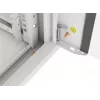 Wandmontierbarer 19-Zoll-4U-Netzwerkschrank LANBERG WAFA-5604-10S, 600 mm Tiefe, grau, Glastür (gefaltet)