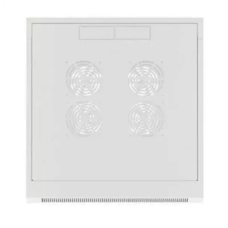 Wandmontierbarer 19-Zoll-4U-Netzwerkschrank LANBERG WAFA-5604-10S, 600 mm Tiefe, grau, Glastür (gefaltet)