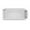 Wandmontierbarer 19-Zoll-4U-Netzwerkschrank LANBERG WAFA-5604-10S, 600 mm Tiefe, grau, Glastür (gefaltet)