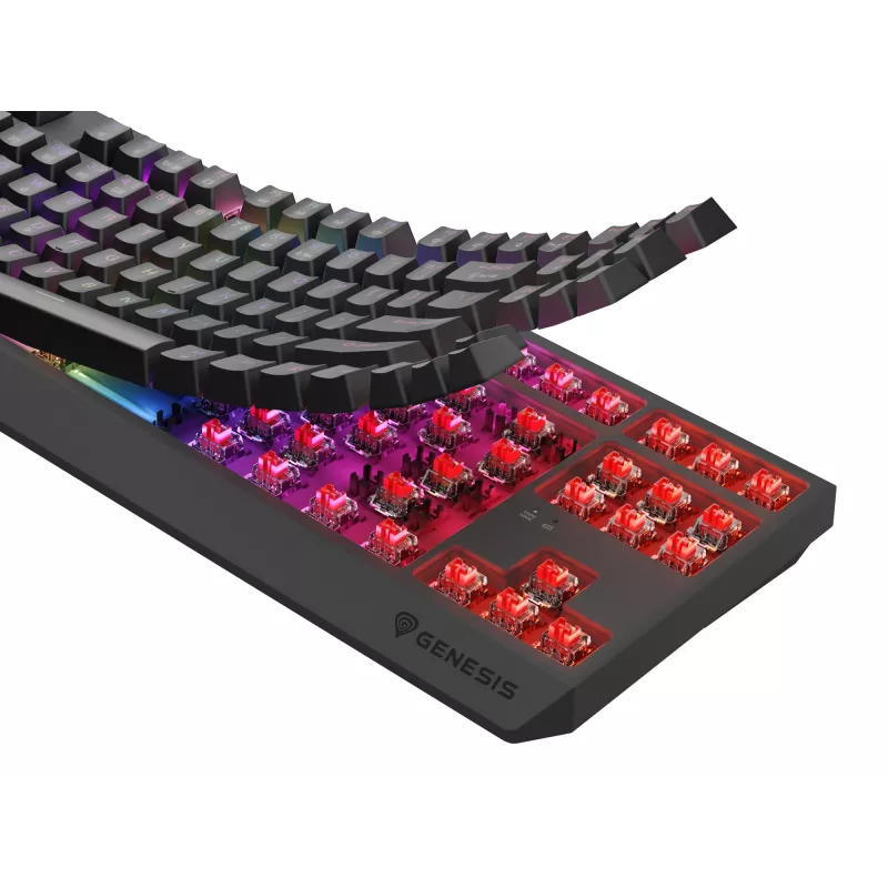 GENESIS Thor 230 TKL Tastatur Gaming USB + RF Wireless + Bluetooth QWERTZ Schwarz